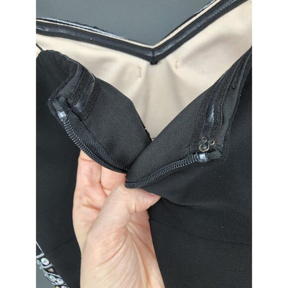 Vintage Blondie Nites Stacy Sklar Strapless Embellished Tulle Dress 7 y2k Prom - Picture 7 of 10